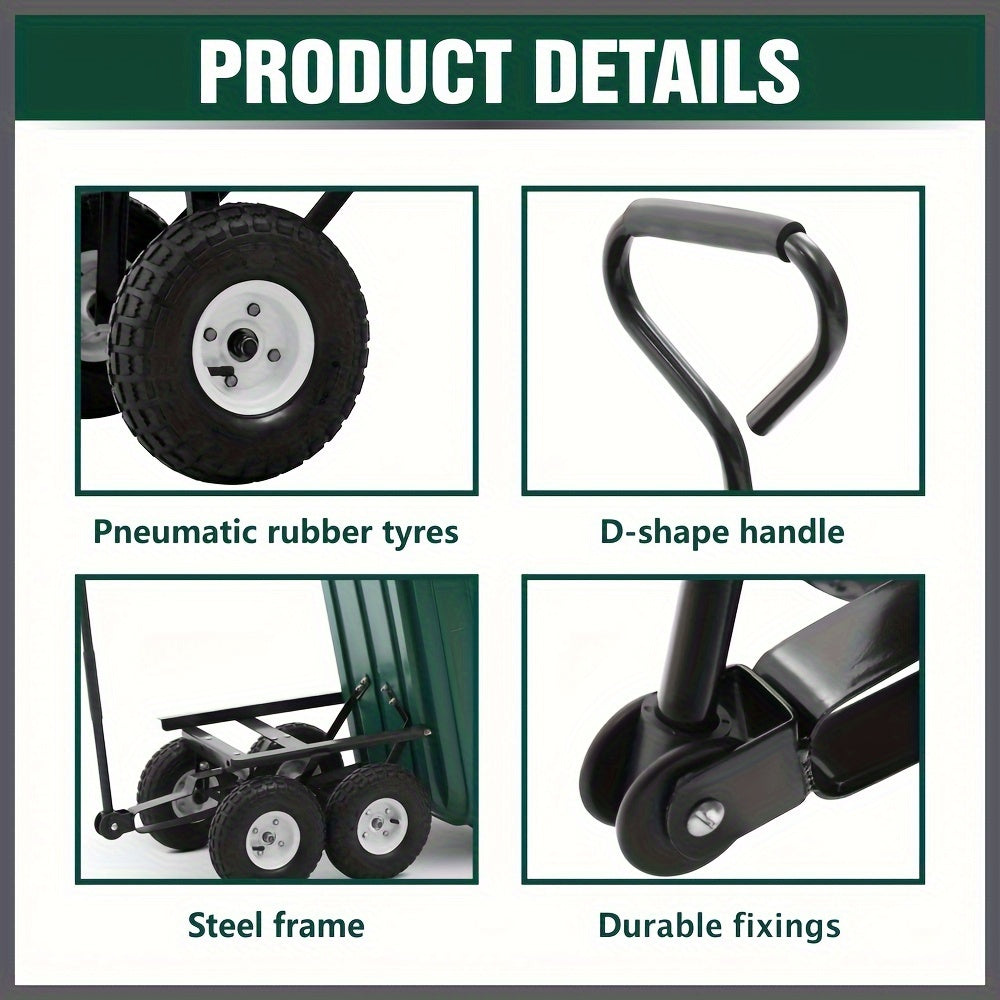 50L/70L Heavy Duty Garden Dump Cart by Snagg A Trolley