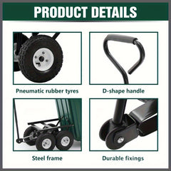 50L/70L Heavy Duty Garden Dump Cart by Snagg A Trolley