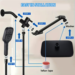 Rain Shower Head Combo by Snagg A Shower Head