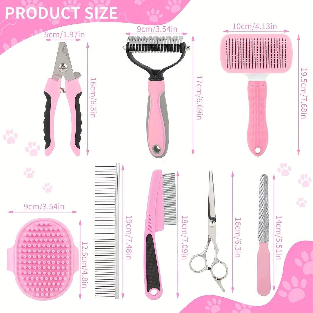 9-Piece Professional Pet Grooming Kit - SnaggIt