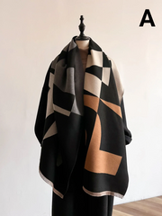 Luxury Double Sided Winter Scarf for Women