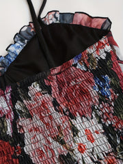 Vintage Floral Strapless Court Dress by Snagg A Dress