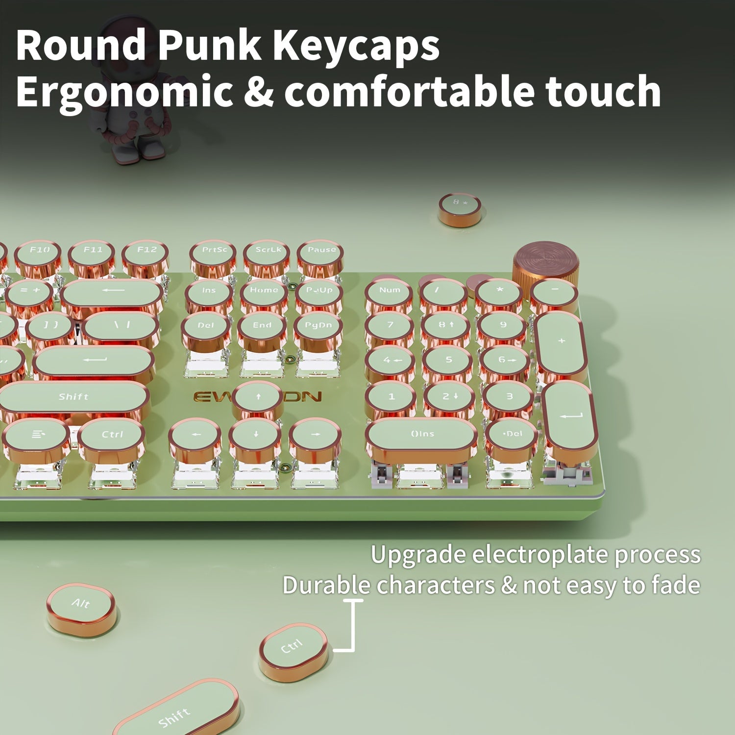 Retro Punk Mechanical Keyboard for PC & Laptop by Snagg A Keyboard