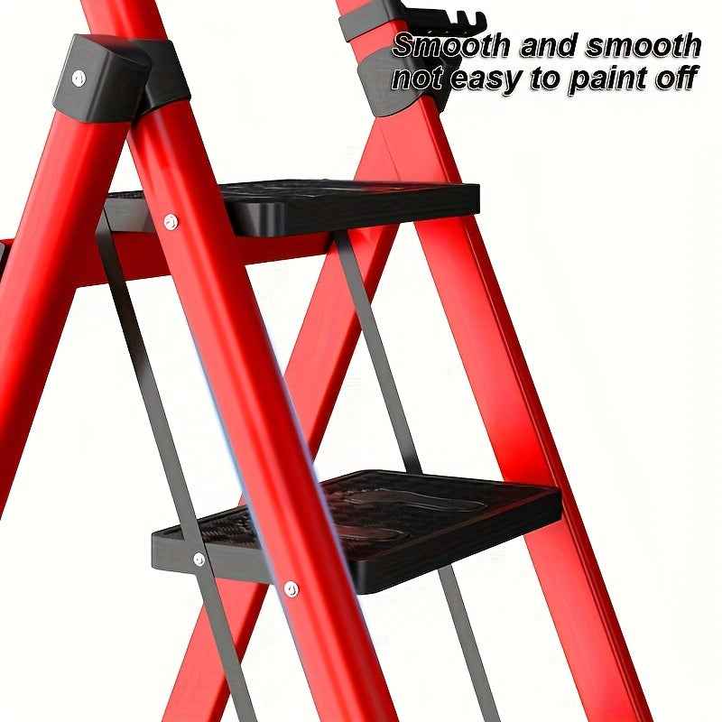 Heavy Duty 3 Step Ladder – Wide Anti-Slip Steps & Sturdy Handrail