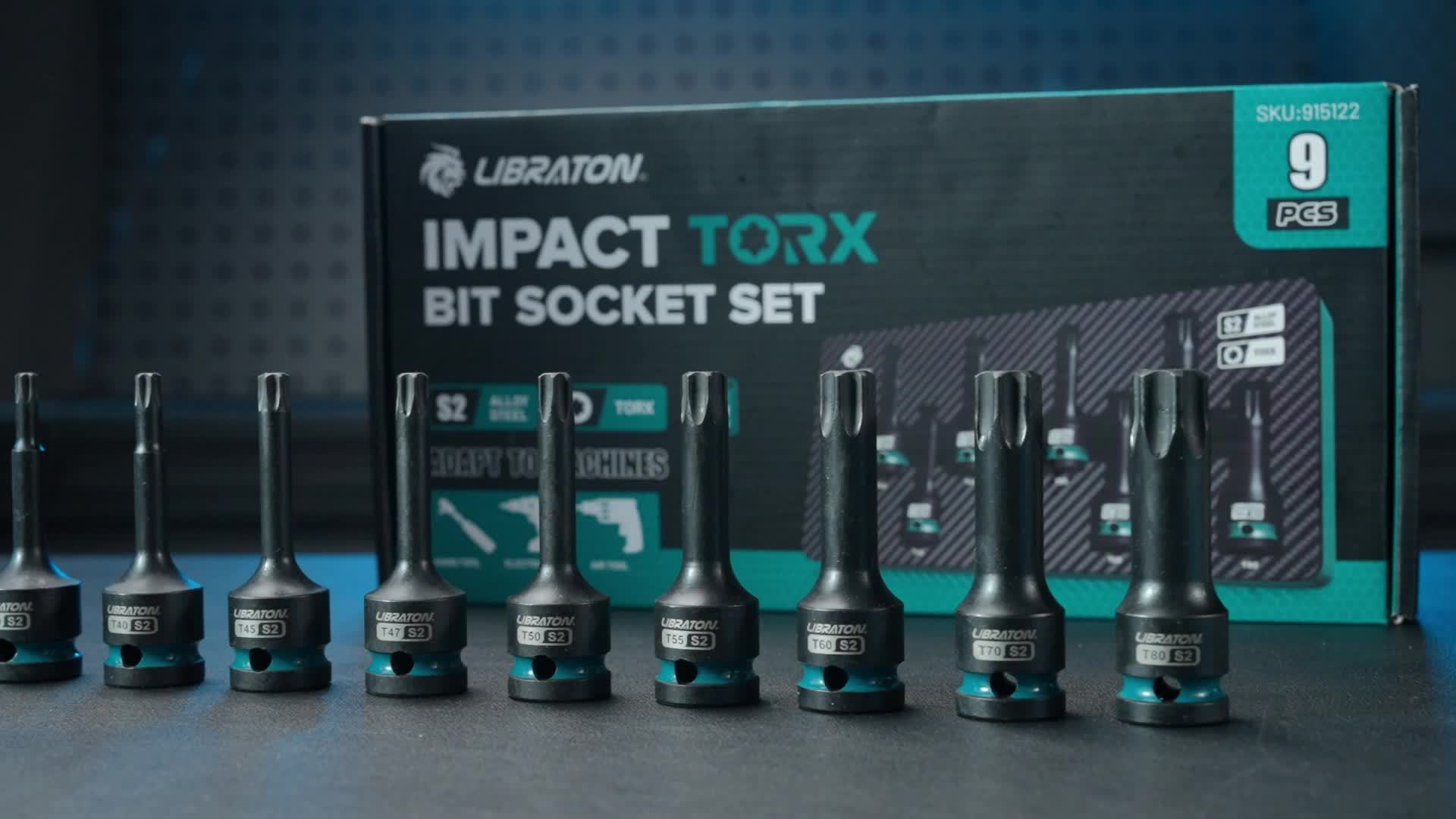 9pcs Impact Torx Bit Socket Set