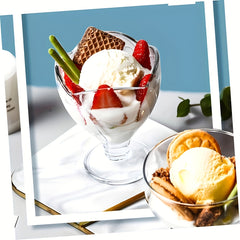 Petal Shaped Glass Ice Cream Cups For Parties And Weddings by Snagg A Cup