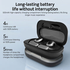 Bluetooth 5.3 Open-Ear Headphones | Directional Sound with Subwoofer & Premium Audio by Snagg An EarBud