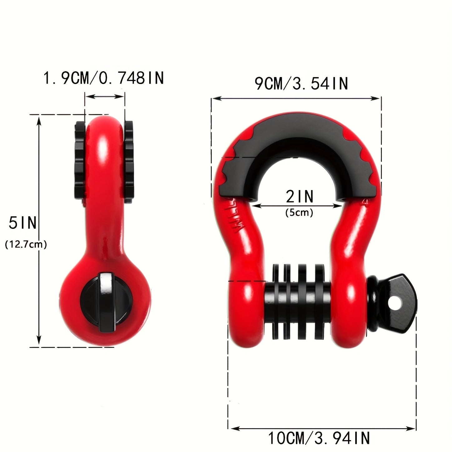 2pcs D Ring Snap Hooks – 3/4" by Snagg A Hook