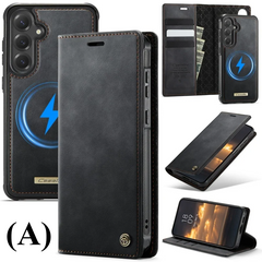 Magnetic Leather Wireless Charging Wallet Case – Samsung Galaxy S23 Series