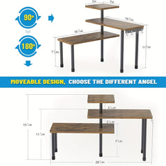 Multi-Tier Corner Storage Rack by Snagg A Rack