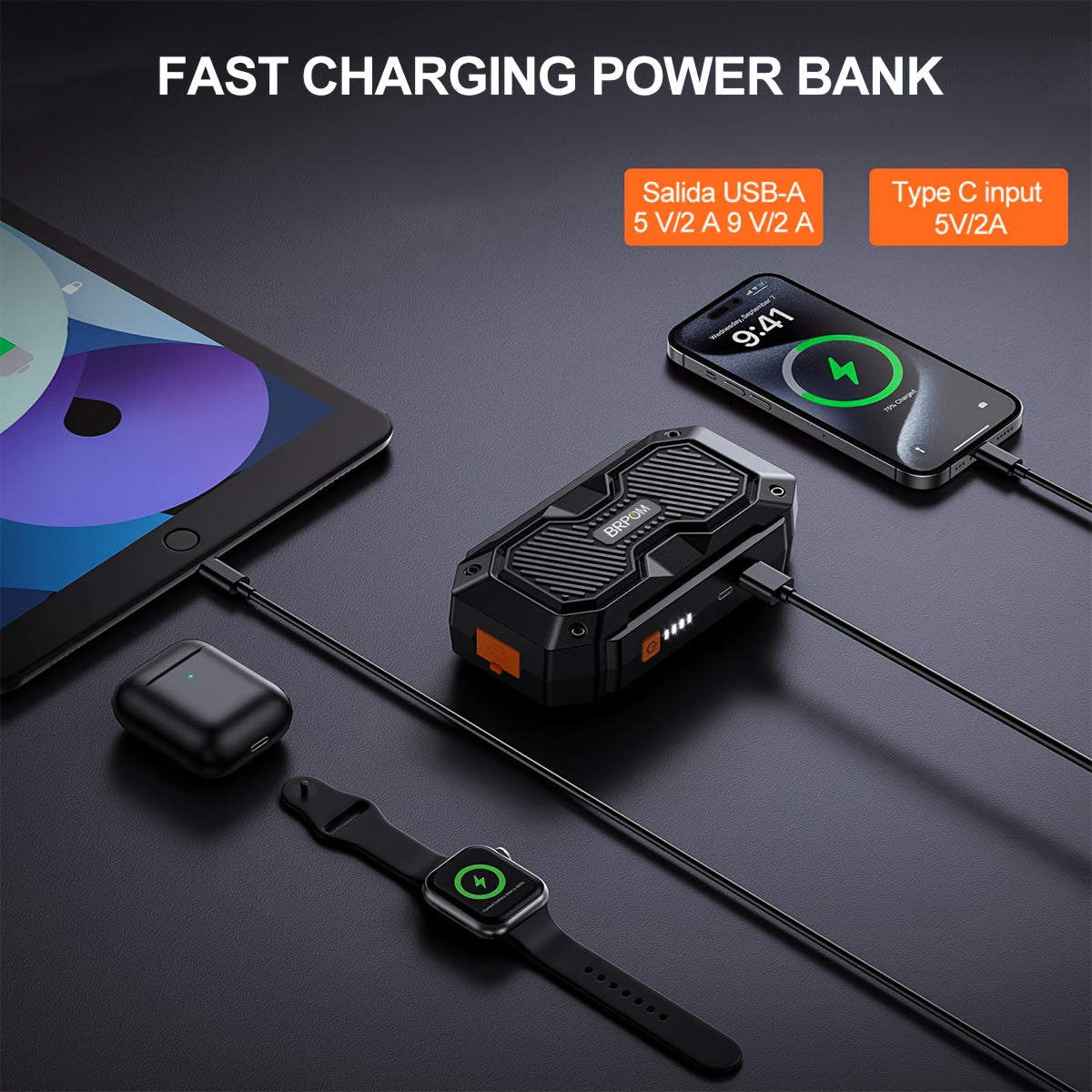 5000A UltraSafe Portable Car Battery Jump Starter – 12V - Roadside Essentials