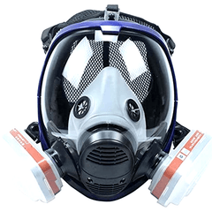 Full Face Respirator Mask with Dual Activated Carbon Filters by Snagg A Face Mask