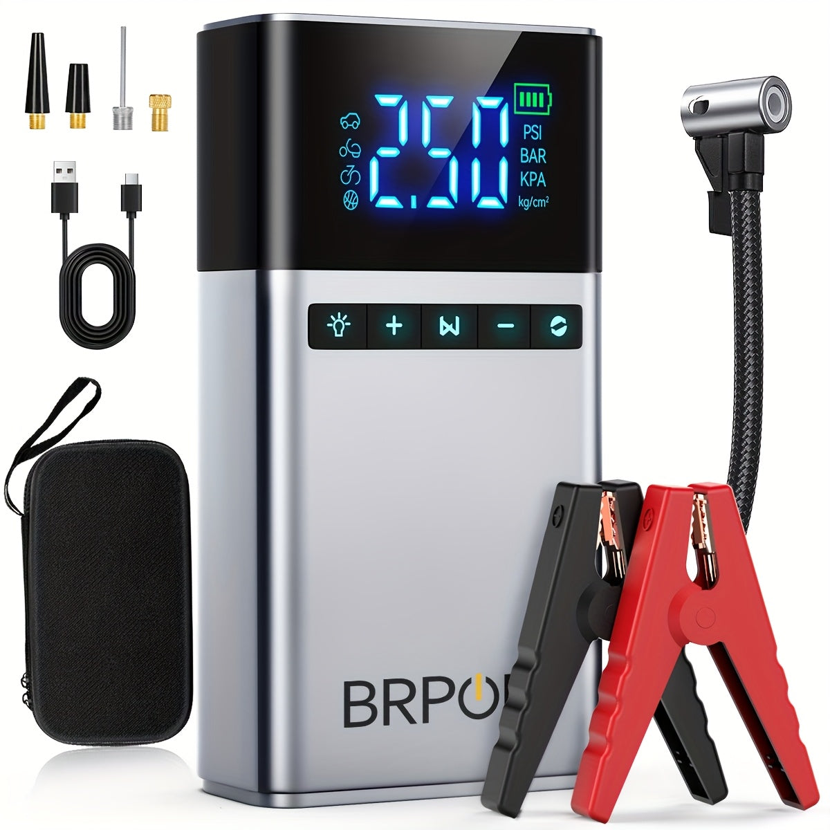 7500A Car Jump Starter with Air Compressor by Snagg A Jump Starter