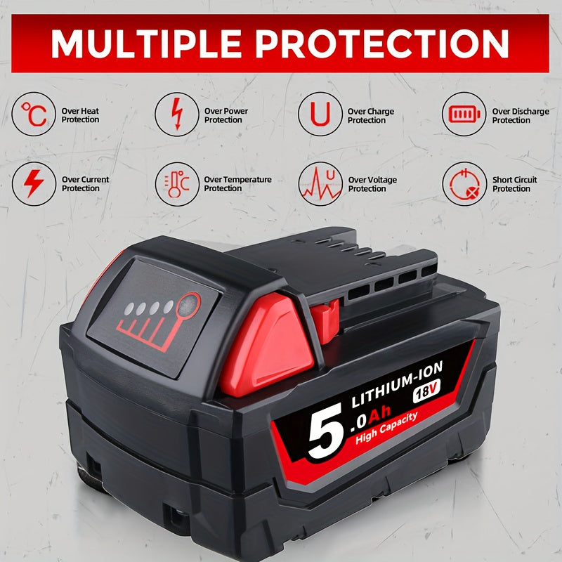 4-Pack Milwaukee M18 Replacement Batteries