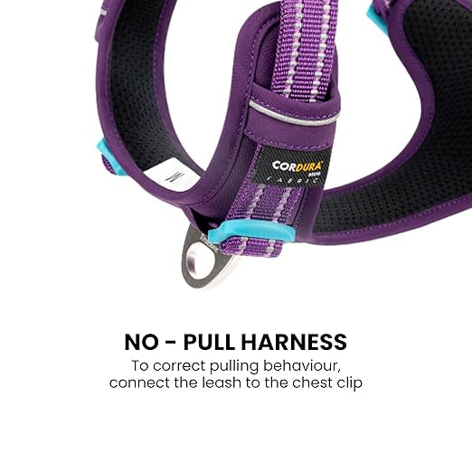 Tactical Purple Dog Harness by Snagg A Harness