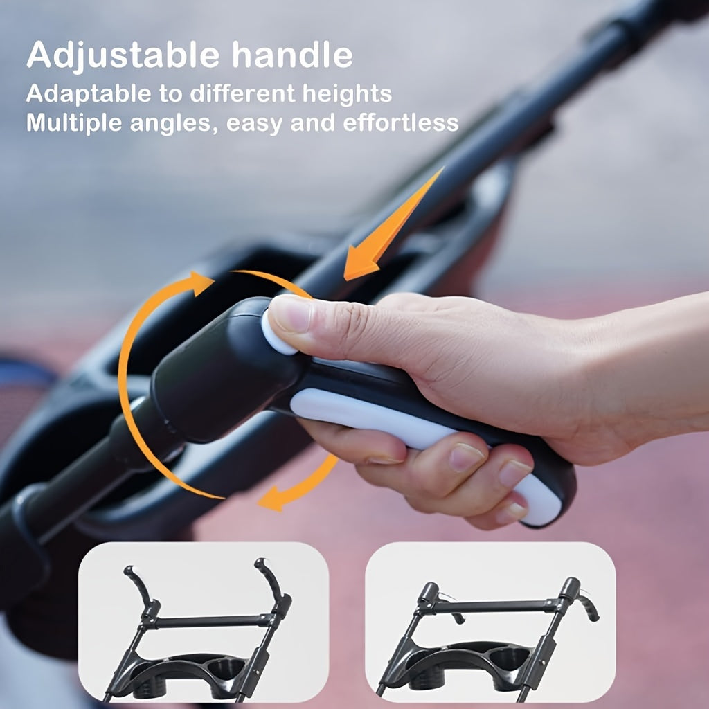 Foldable 4-Wheel Travel Carriage with Mesh Windows by Snagg A Pet Stroller