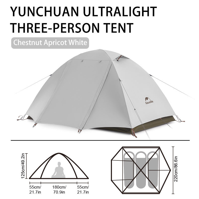 2 to 3 Person Ultralight Hiking Tent by Snagg A Camping Tent