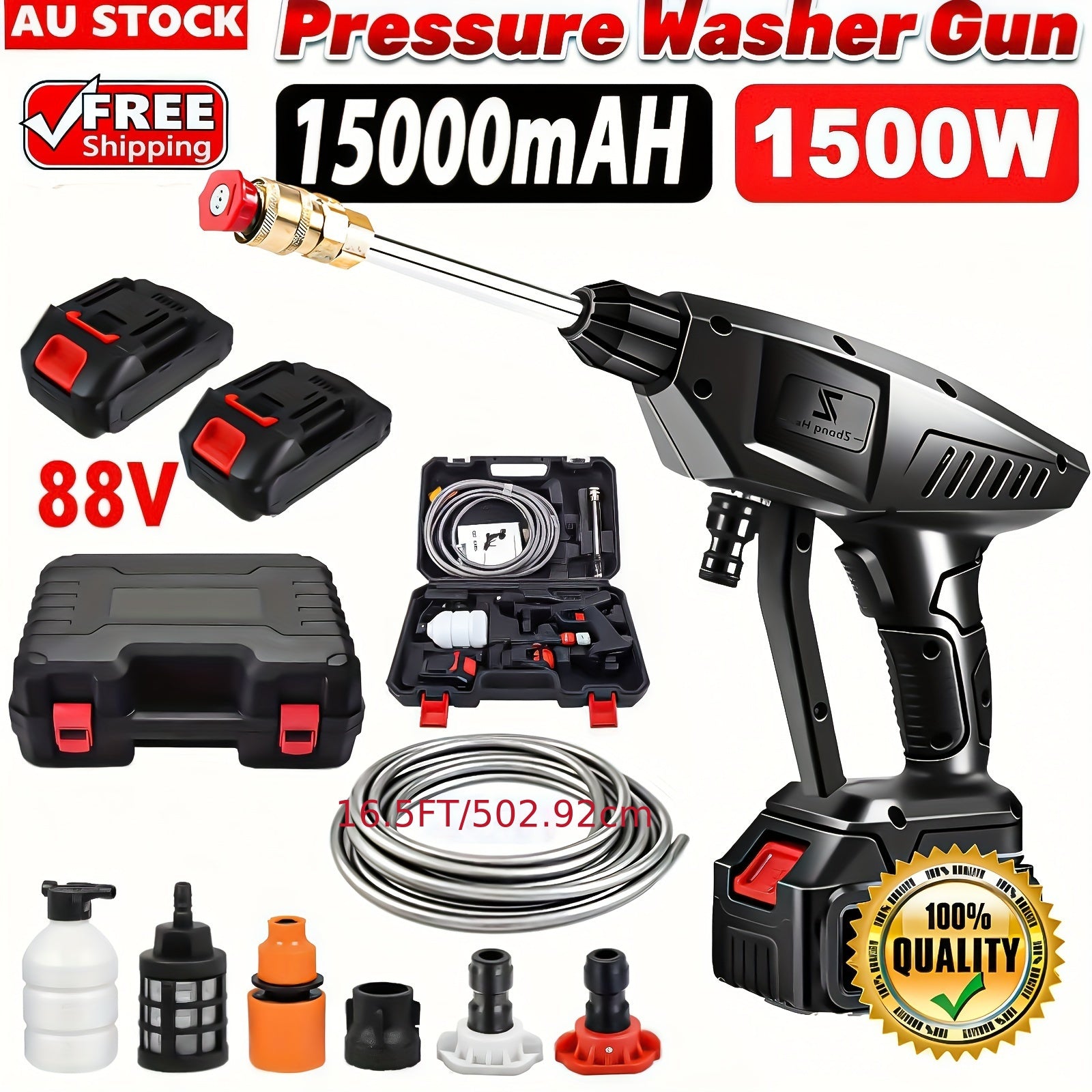 5-in-1 Cordless High-Pressure Washer