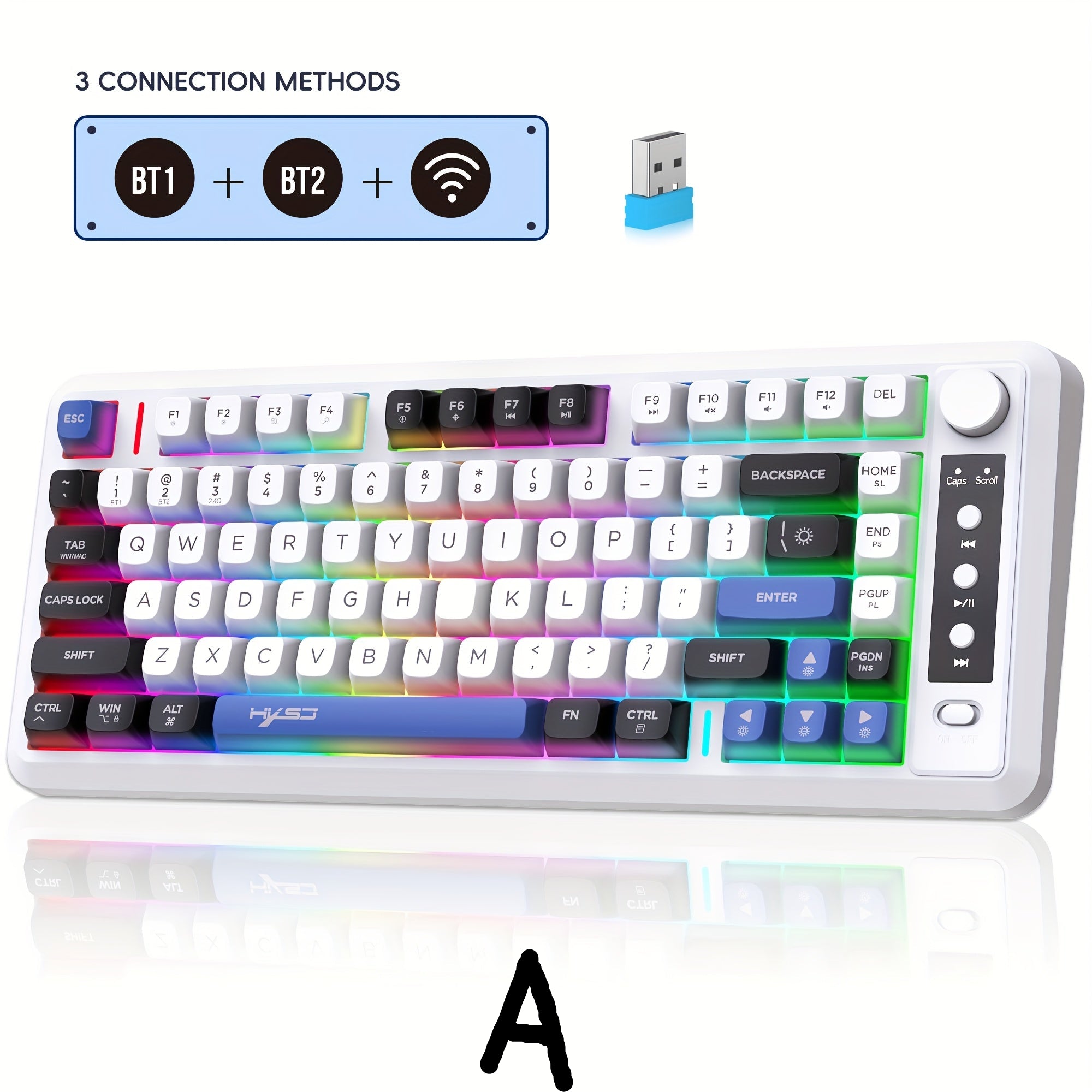 81 Key Wireless Keyboard Type-C Charging & Rechargeable Battery for PC & Mac by Snagg A Keyboard