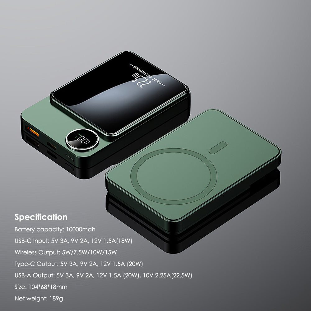 10000mAh Wireless Magnetic Powerbank Compatible With Apple by Snagg A Power Bank