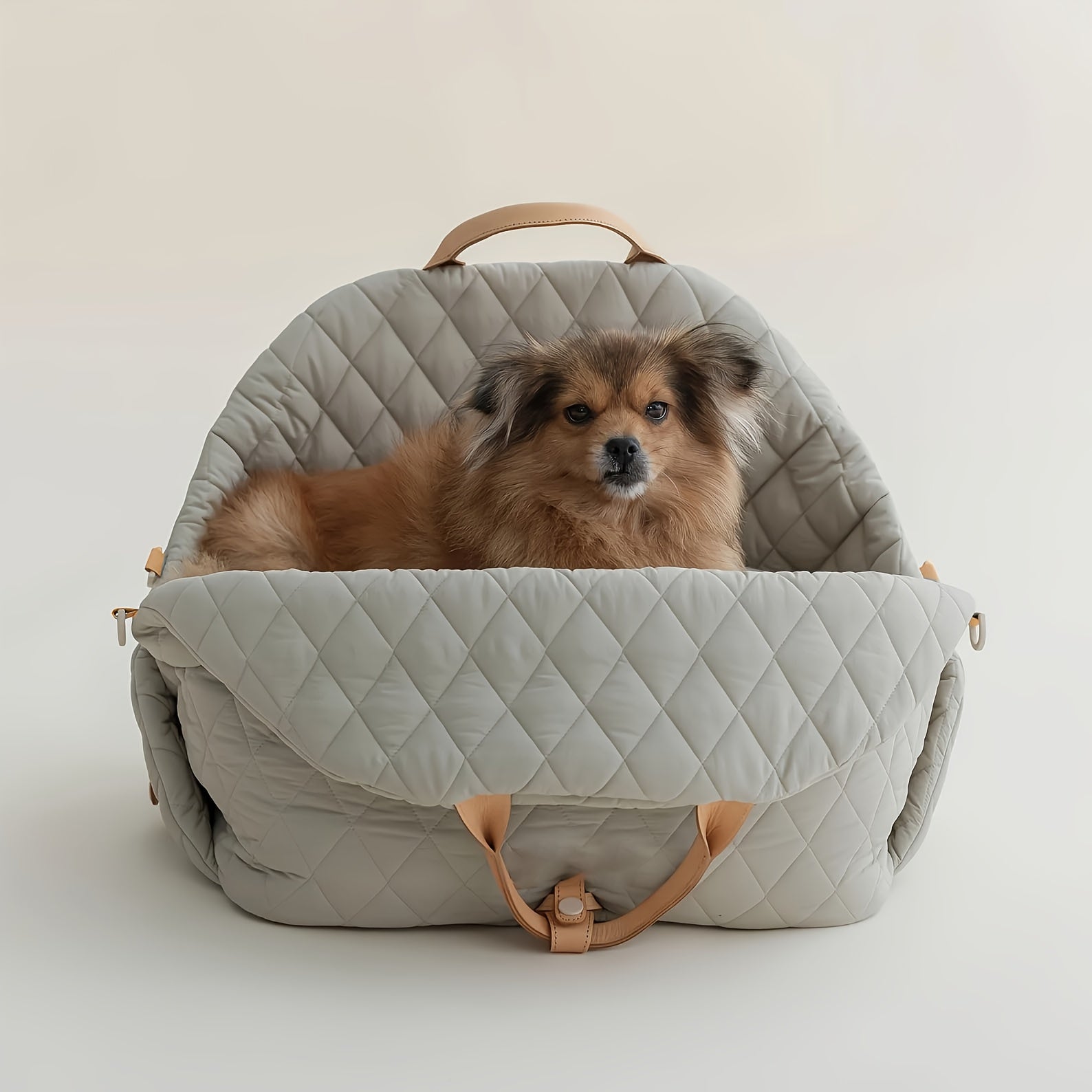Quilted Pet Travel Bag with Removable Bed by Snagg A Pet Carrier