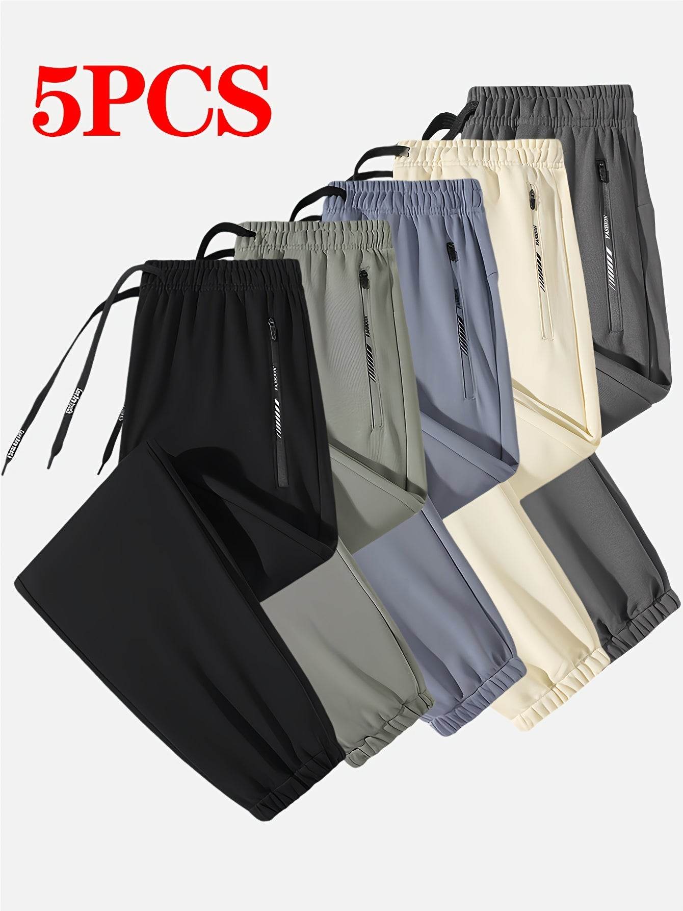 5pcs Men’s Casual Sports Joggers - SnaggIt