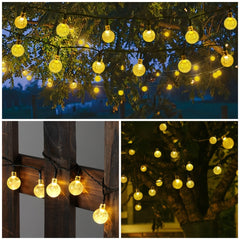 3 Pcs Of Solar Bubble Ball String Lights – 14 M Each by Snagg An Outdoor Light