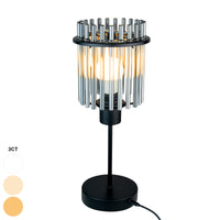 Modern Gray Glass Table Lamp by Snagg A Table Lamp