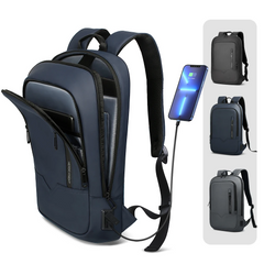 Slim Waterproof Business Backpack 15.6" with USB Charging Port