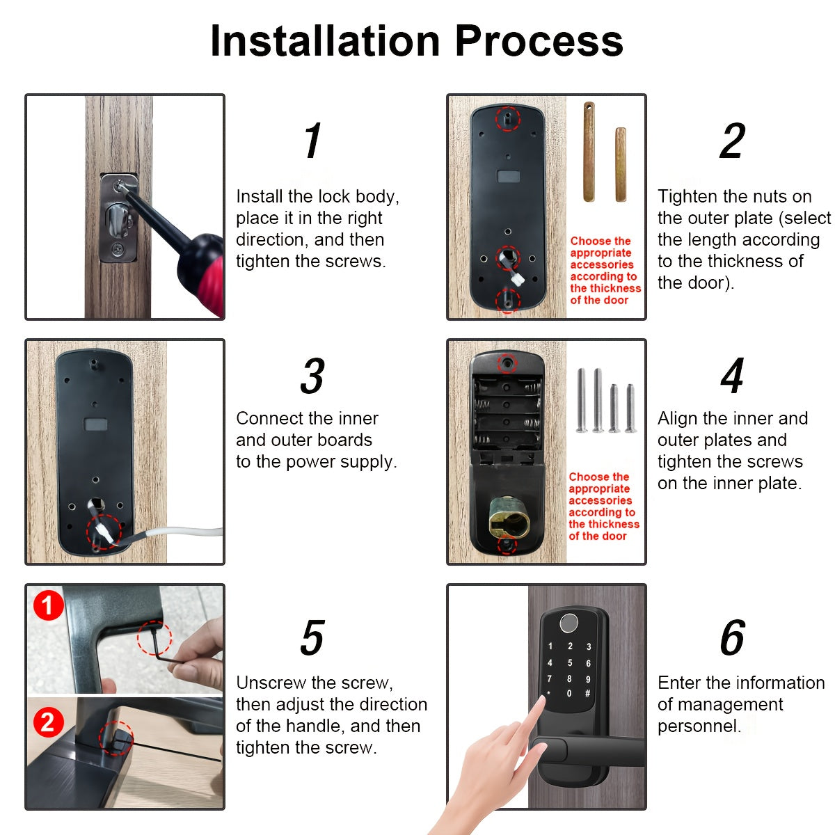 Smart Door Lock with Fingerprint & Keypad by Snagg A Smart Door Lock