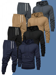 8pcs Men’s Hoodie & Sweatpants Set - SnaggIt
