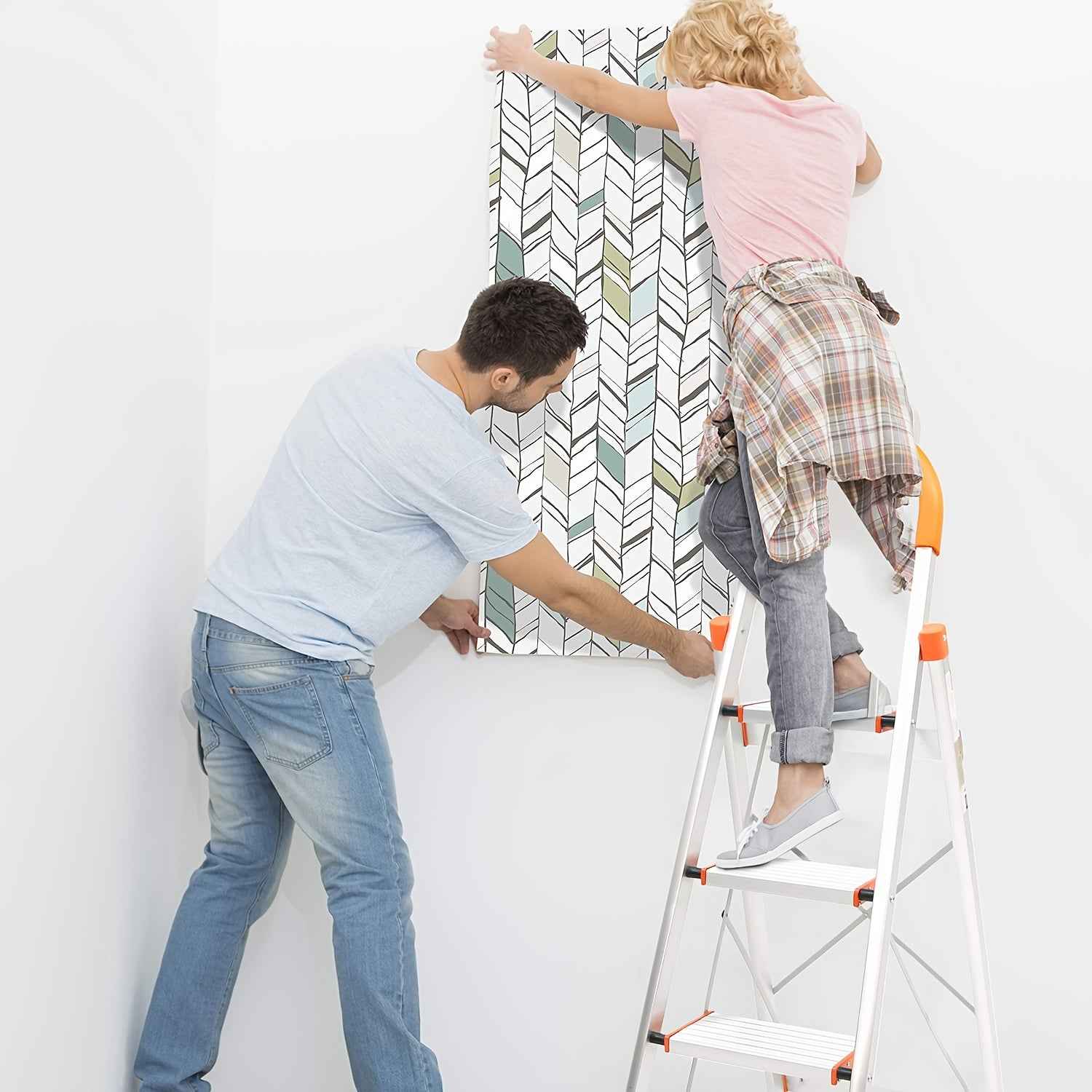 4 Step Folding Aluminium Non Slip Ladder