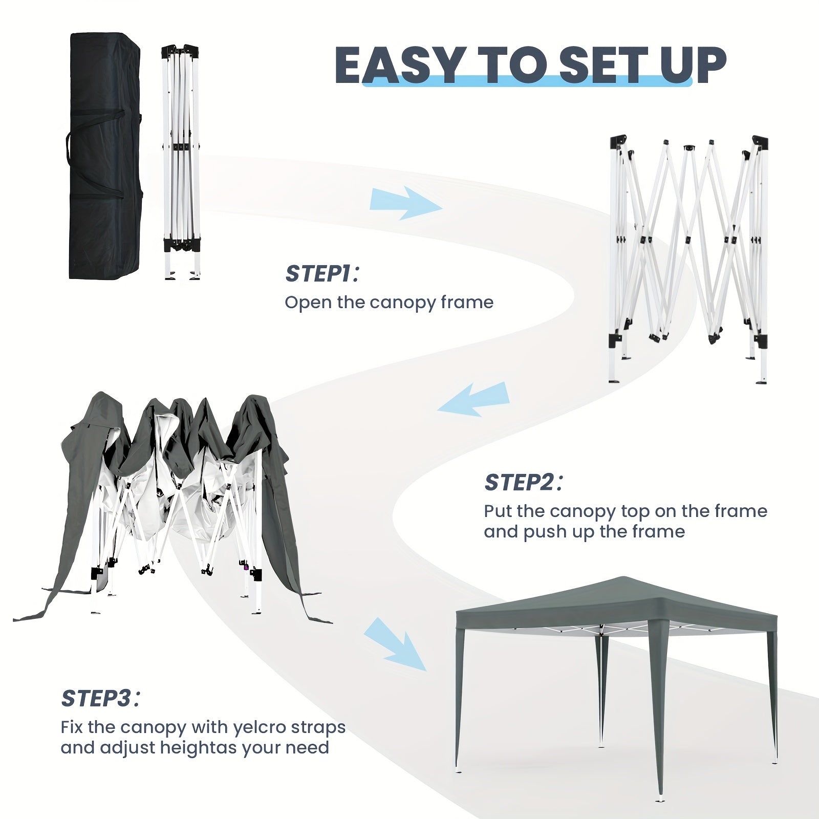 2x2M Waterproof Portable Gazebo Pop Up Canopy Tent by Snagg A Canopy Tent