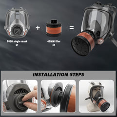 Versatile Full Face Mask with Dual Interfaces by Snagg A Face Mask