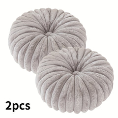 2pcs Plush & Cozy Round Throw Pillows by Snagg A Cushion