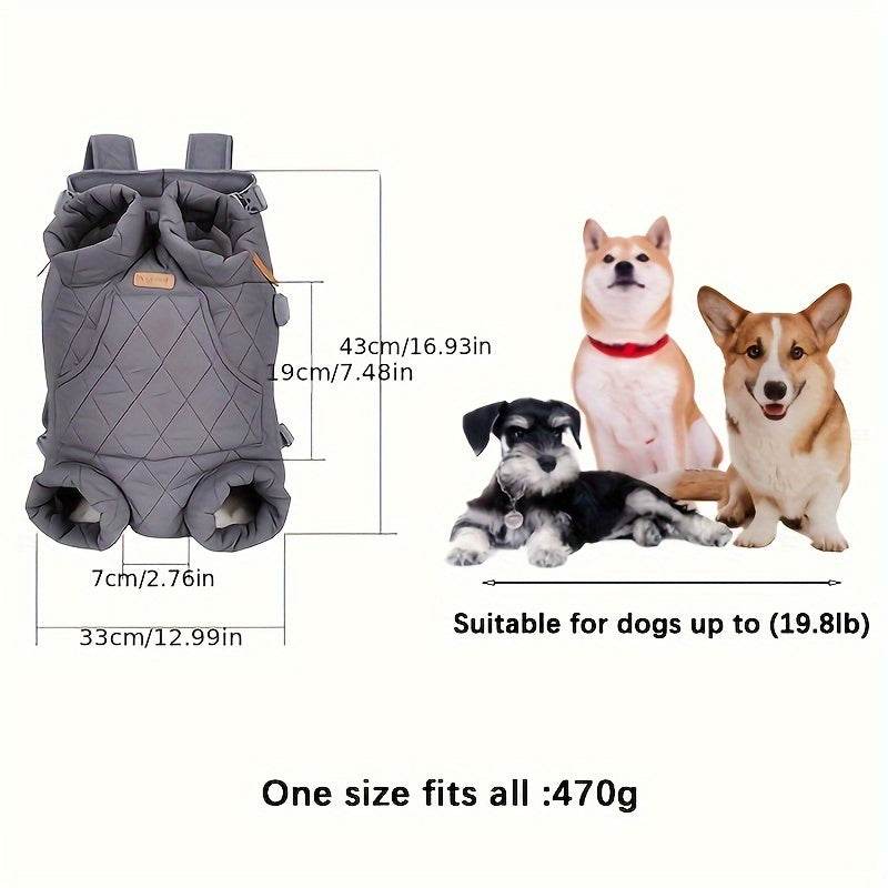 Adjustable Quilted Pet Carrier Backpack - SnaggIt