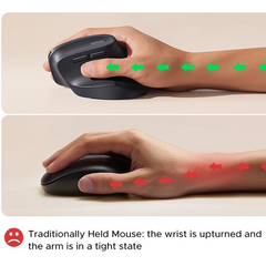 Vertical Wireless Mouse – 2.4G Ergonomic Design with 4000 DPI for PC, Laptop & Tablet by Snagg A Gaming Mouse