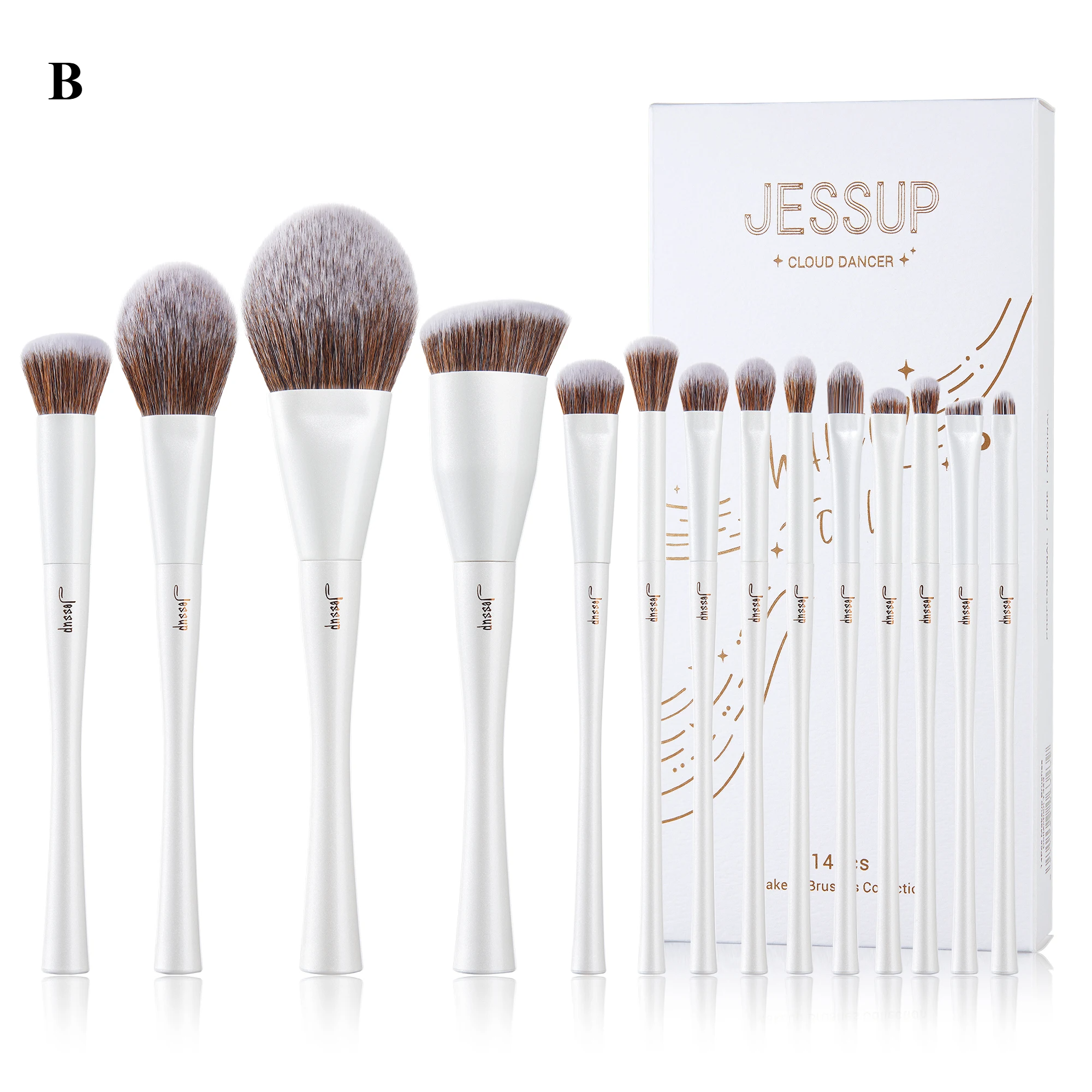 14 Piece Professional Makeup Brush Set + Beauty Tools Kit
