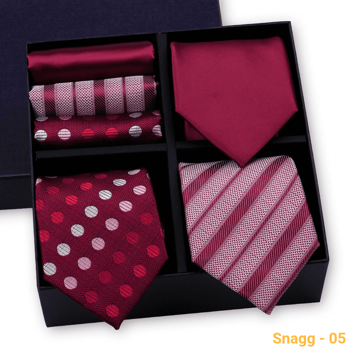 Formal Men’s Tie Collection — 3 Luxury Neckties & Handkerchiefs - GL-10 - Others In Fashion