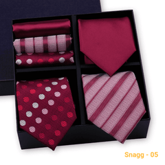 Formal Men’s Tie Collection — 3 Luxury Neckties & Handkerchiefs - GL-10 - Others In Fashion