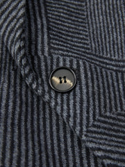 Men’s Elegant Wool Blend Trench Coat with Detachable Scarf by Snagg A Coat