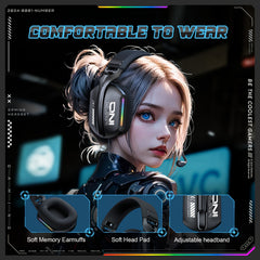 Tri Mode Wireless Gaming Headset with Microphone for PS5, PS4 & PC by Snagg A Gaming Headset