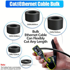 Cat 8 Ethernet Cable – 330ft Double-Shielded 40Gbps High-Speed Network Cable by Snagg A Network Cable