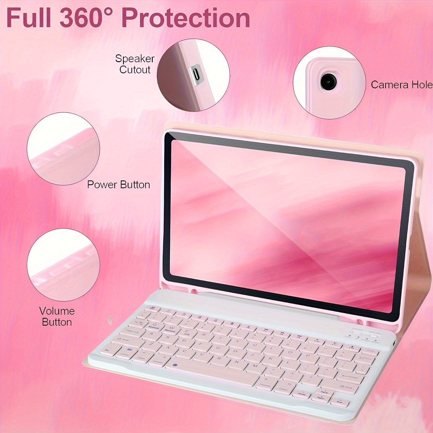 Ultra Thin Keyboard Case for S9/S9 FE by Snagg A Wireless Keyboard