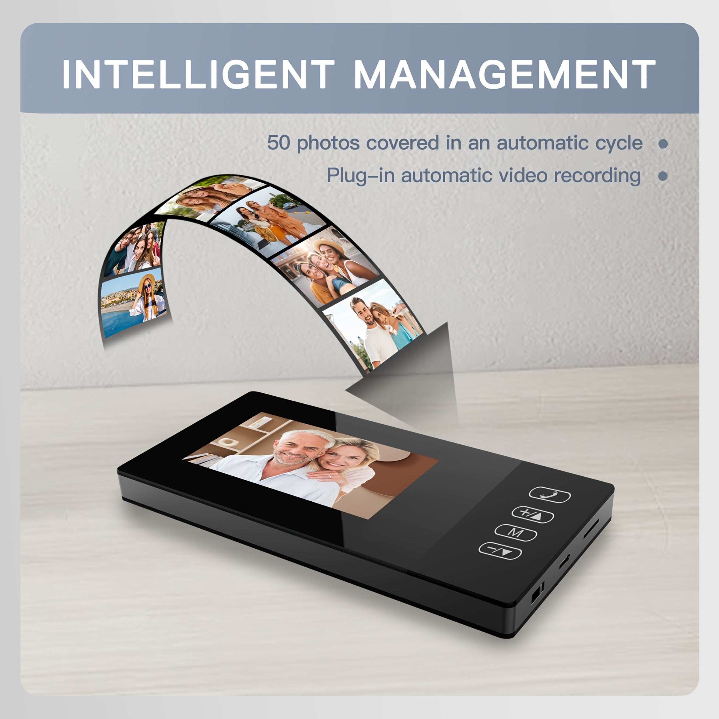 Video Doorbell Intercom System 10.9cm Screen with Infrared Night Vision by Snagg A Doorbell Camera