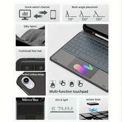 iPad Protective Case with Keyboard Suitable for iPad (A16) 11th/10th Generation (2025/2022) by Snagg A Wireless Keyboard