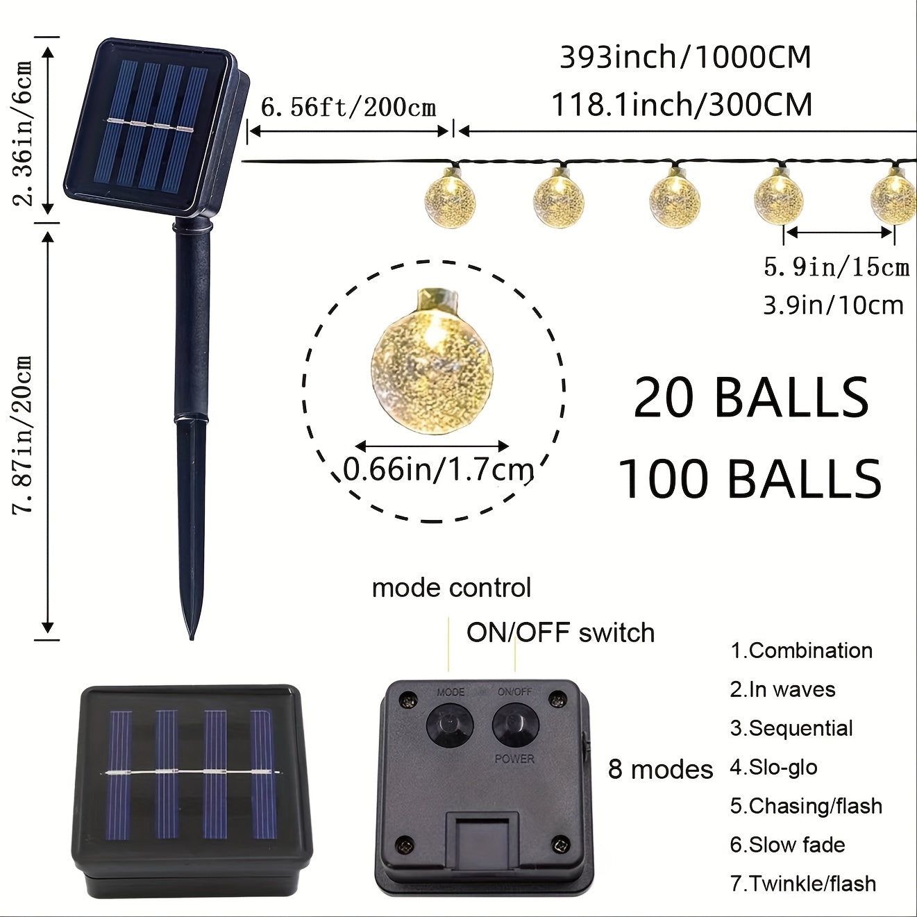 3 Pcs Of Solar Bubble Ball String Lights – 14 M Each by Snagg An Outdoor Light