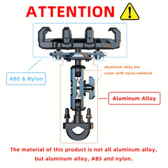 Aluminum Alloy Motorcycle Phone Mount by Snagg A Phone Holder
