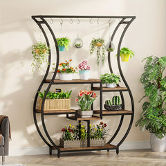 70.9" 6 Tier Plant Stand with 10 Hooks by Snagg A Rack