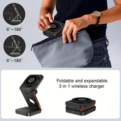 3 in 1 Magnetic Wireless Charging Stand